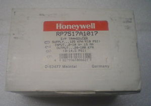 Honeywell RP7517A1017-1 E/P Transducer - New - 60 Day Warranty
