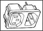 SCHURTER 4300.0301 CONN, IEC POWER ENTRY, PLUG-SOCKET, 10A (50 pieces)
