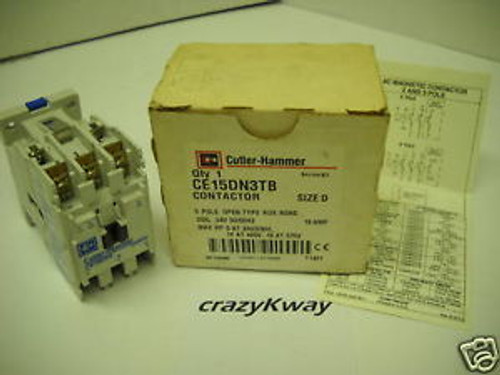 CUTLER HAMMER CE15DN3TB CONTACTOR 24VDC 3-POLE NEW IN BOX