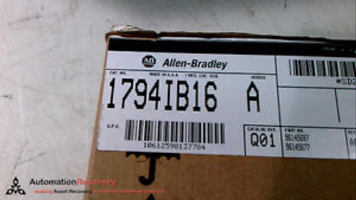 ALLEN BRADLEY 1794-IB16 SERIES A INPUT MODULE 16 POINT 24VDC FLEX I/O, NEW