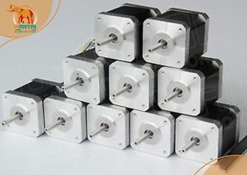 UE free CNC 10PCS Nema17 1.7A, 4000g.cm, 40mm length, Wantai Motor 3D -Printer