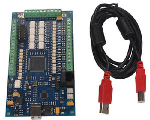 CNC 4 Axis USB Motion Controller Card E-CUT Mach3 Interface Breakout Board 1Mhz