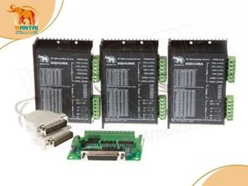 wonderful driver, 3pcs Nema 23 stepper motor driver DQ542MA 18-50V 4.2A from USA