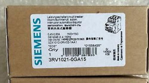 NEW IN BOX SIEMENS motor protection circuit breaker 3RV1021-0GA15