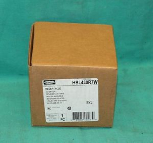 Hubbell HBL430R7W Watertight Receptacle 3Pole 4Wire 30Amp 3Phase 480VAC NEW