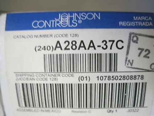 New Johnson Controls A28AA-37C Temperature Control  A28AA37C