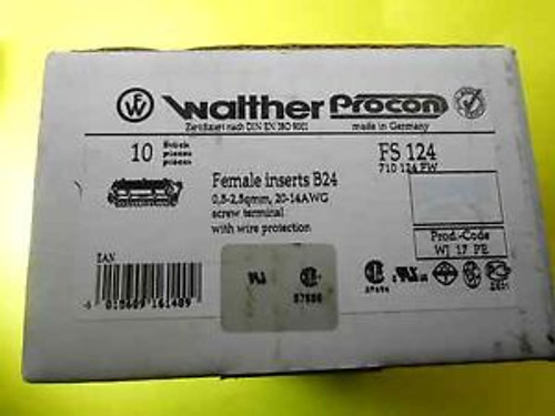 Walther Procon -- FS124-- Female Insert B24 -- Box of 9 pcs New