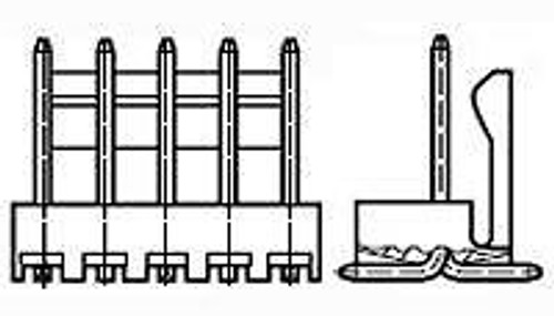 Headers & Wire Housings 10P MTA100 HDR ASSY SM,FL,LF (100 pieces)