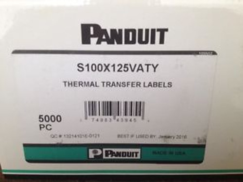 S100X125VATY Vinyl Labels For 12-10 AWG, Cat 3 UTP