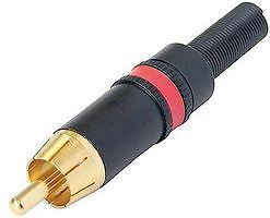 REAN NYS373-2 CONNECTOR, RCA/PHONO, PLUG (100 pieces)