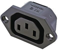 SCHURTER 6600.3200 CONNECTOR, IEC POWER ENTRY, SOCKET, 15A (100 pieces)