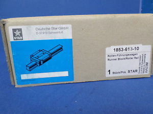 DEUTSCHE STAR  RUNNER BLOCK / ROLLER RAIL 1853-613-10, SEALED