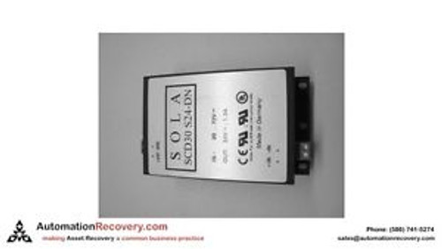 SOLA SCD30 S24-DN  DC POWER CONVERTER, DIN SWITCHING PS, 30W, 24VDC, NEW