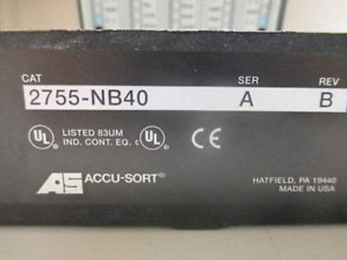 New Allen Bradley Wiring Adapter Base 2755-NB40