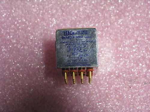 LEACH RELAY # K-X4L-005 NSN: 5945-00-235-2879 COIL 28VDC