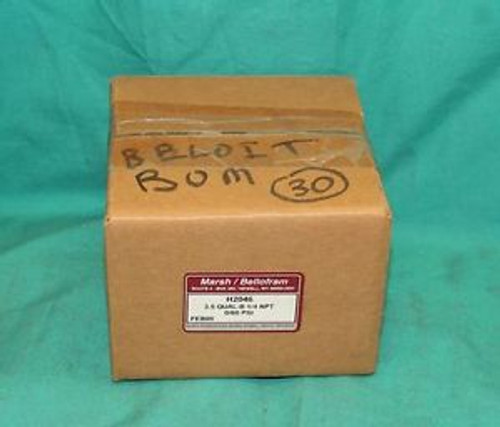 Marsh Bellofram H2046 Pressure Gauge 1/4NPT 0-60psi NEW