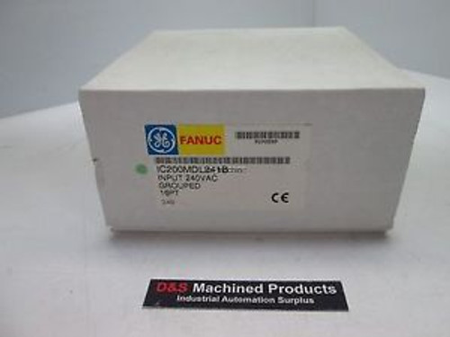 New in Box Ge Fanuc IC200MDL241B Input Module, 240VAC, 16PT