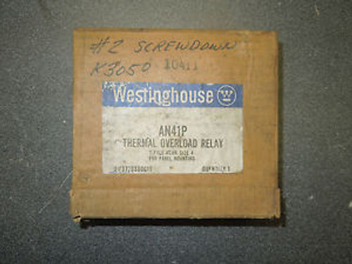 Westinghouse AN41P overload relay 1 pole size 4