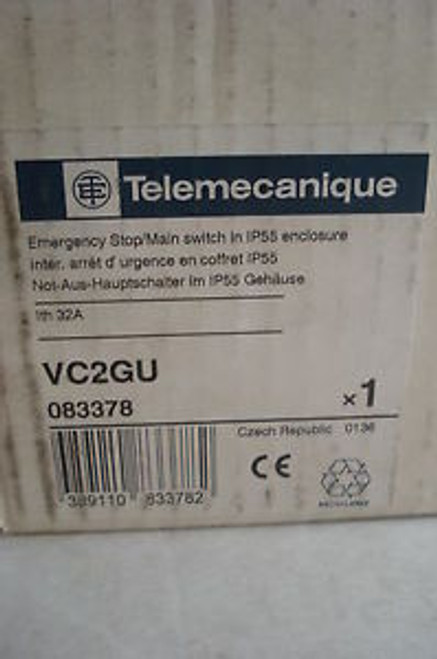 NEW TELEMECANIQUE VC2GU EMERGENCY STOP