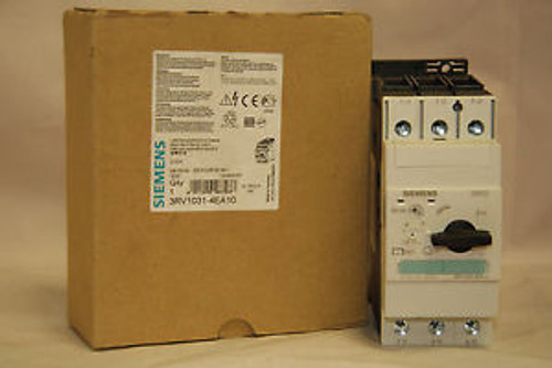 Siemens 3RV1031-4EA10 Sirius Motor Protector 600V New in Box 50/60 Hz
