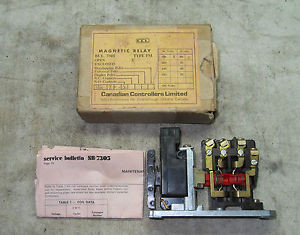 (X5-19) 1 New CANADIAN CONTROLLERS LIMITED 2U MAGNETIC RELAY