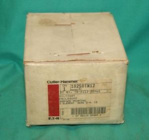 Cutler-Hammer 10250TN12 Oiltight Enclosure Surface Mounting NEMA 3-4 NEW