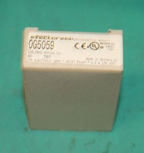 IFM Efector 0G5059 Photoelectric Sensor OGSLOOKG/V4A/US-100 OG5059 NEW