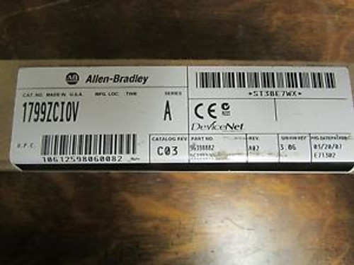 New Sealed ALLEN BRADLEY DEVICENET I/0 Card 1799ZCI0V 1799ZCIOV