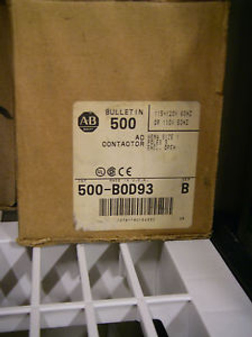 ALLEN BRADLEY 500-BOD93 New ALLEN BRADLEY 500BOD93 New ALLEN BRADLEY 500-BOD93