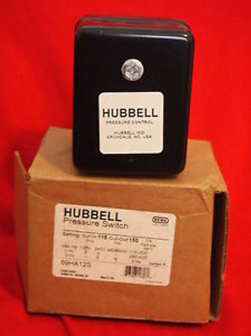 HUBBELL, FURNAS NEW IN BOX  69HA12S PRESSURE SWITCH (3B)