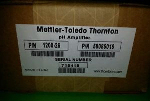 New Factory Sealed Mettler-Toledo Thornton pH Amplifier P/N 1200-26 58085016