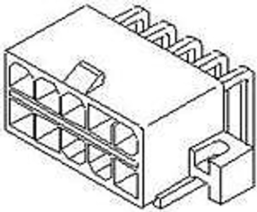 Headers & Wire Housings MiniFit TPA RA Hdr Flg Tin 16Ckt (100 pieces)