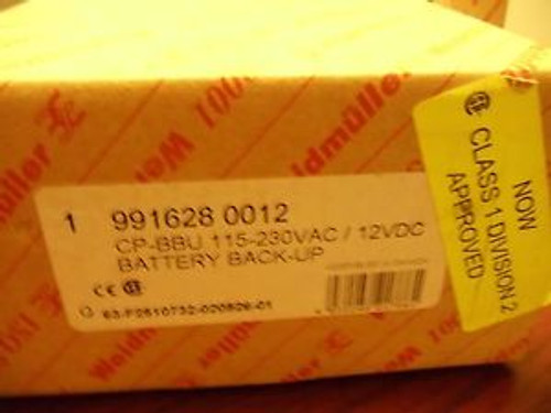 Weidmuller Power Supply 991628 0012 115/230 VAC/12VDC BATTERY BACK-UP