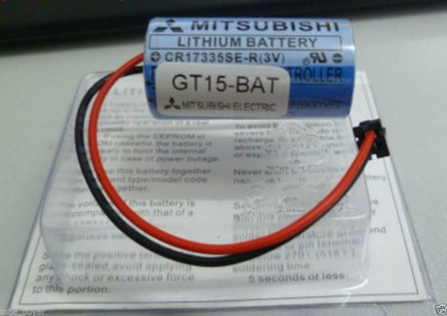 Mitsubishi Lithium Battery With Plug Connector Gt15-Bat 3V New