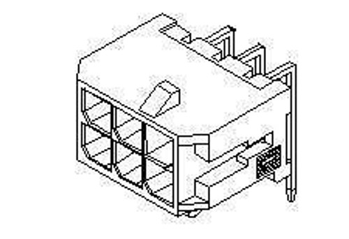 Headers & Wire Housings 12CKT R/A DR HDR (50 pieces)