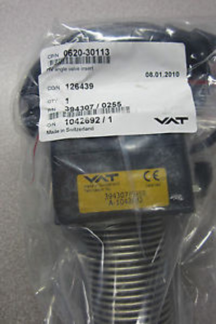 New Vat 0620-30113  394307/0255 Angle Valve Insert 062030113