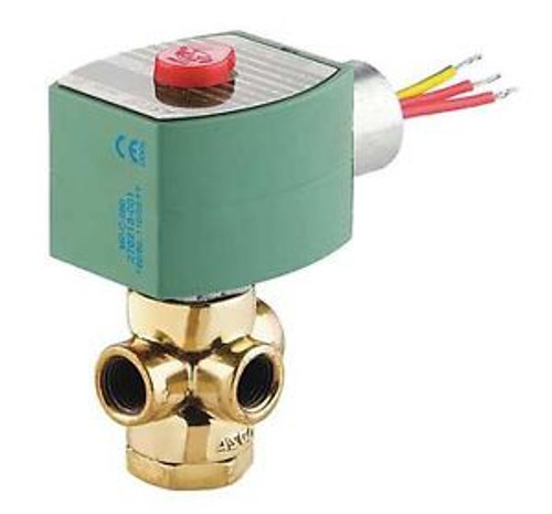 RED HAT 8320G176120/60,110/50DA Solenoid Valve,3/2,1/4 In,120/110V,Brass