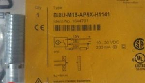 New  Turck Proximity Sensor BI8U-M18-AP6X-H1141