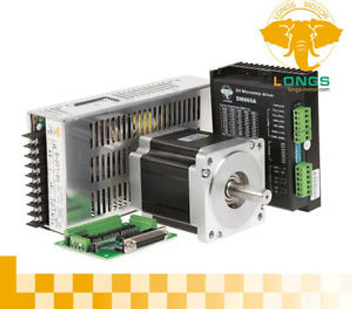 1Axis Nema34 Stepper Motor with 878OZ-In&&DriverDM860A& PowerCNCControl