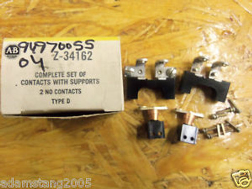 NEW ALLEN BRADLEY Z-34162 CONTACT KIT WITH SUPPORT 2NO TYPE D