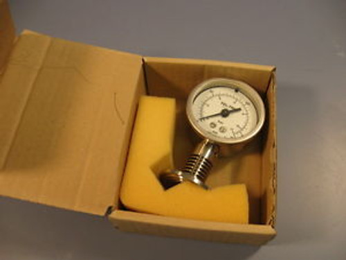 Tel-Tru 63 - 2.5 Dial Autoclaveable Sanitary Pressure Gauge, 160 PSI (11 BAR)