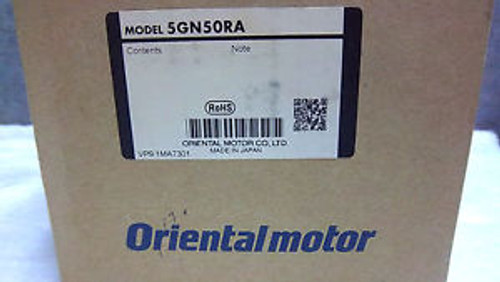 ORIENTAL MOTOR RIGHT-ANGLE SOLID SHAFT GEARHEAD 5GN50RA NEW 5GN50RA