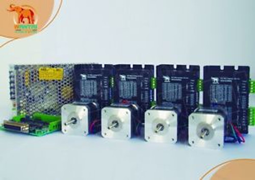 ?Promote?4Axis 3D Cnc Nema17 Wantai stepper motor 4000g.cm &1.7A,36VDC,DQ420MA