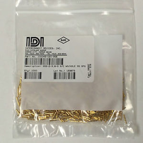 IDI, GSS-2-3.8-G S/C WO/Hole, Spring Contact Probes, Gold, qty - 1000