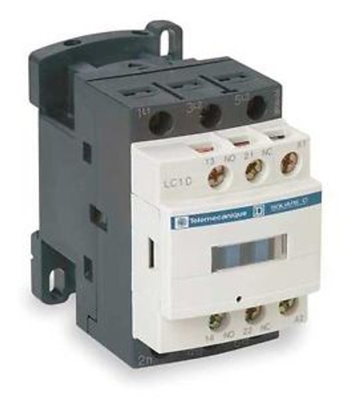 SCHNEIDER ELECTRIC LC1D18B7 IEC Contactor,24VAC,18A,Open,3P