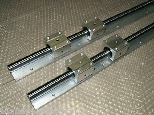 20mm SBR20-1118mm/44 inch LINEAR SLIDE GUIDE 2 RAIL+4 SBR20UU bearing Block CNC