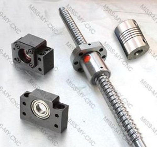 Ball Screw  SFU2005 L580mm+BK/BF15+2pcs 128 couplers