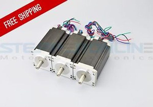 3PCS High Torque Nema 23 CNC Stepper Motor 3.5A 425oz.in 113mm for CNC Kit