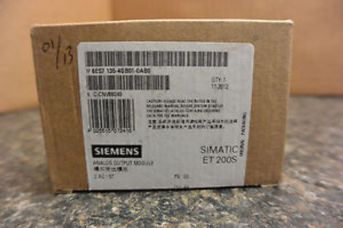 Siemens 6ES7 135-4GB01-0AB0  SIMATIC ET 200S, 2 AO I  6ES7135-4GB01-0AB0  NEW