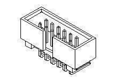 Headers & Wire Housings CGrid Hdr Shrd R.A. /OStdf .13AuLF 14Ckt (100 pieces)